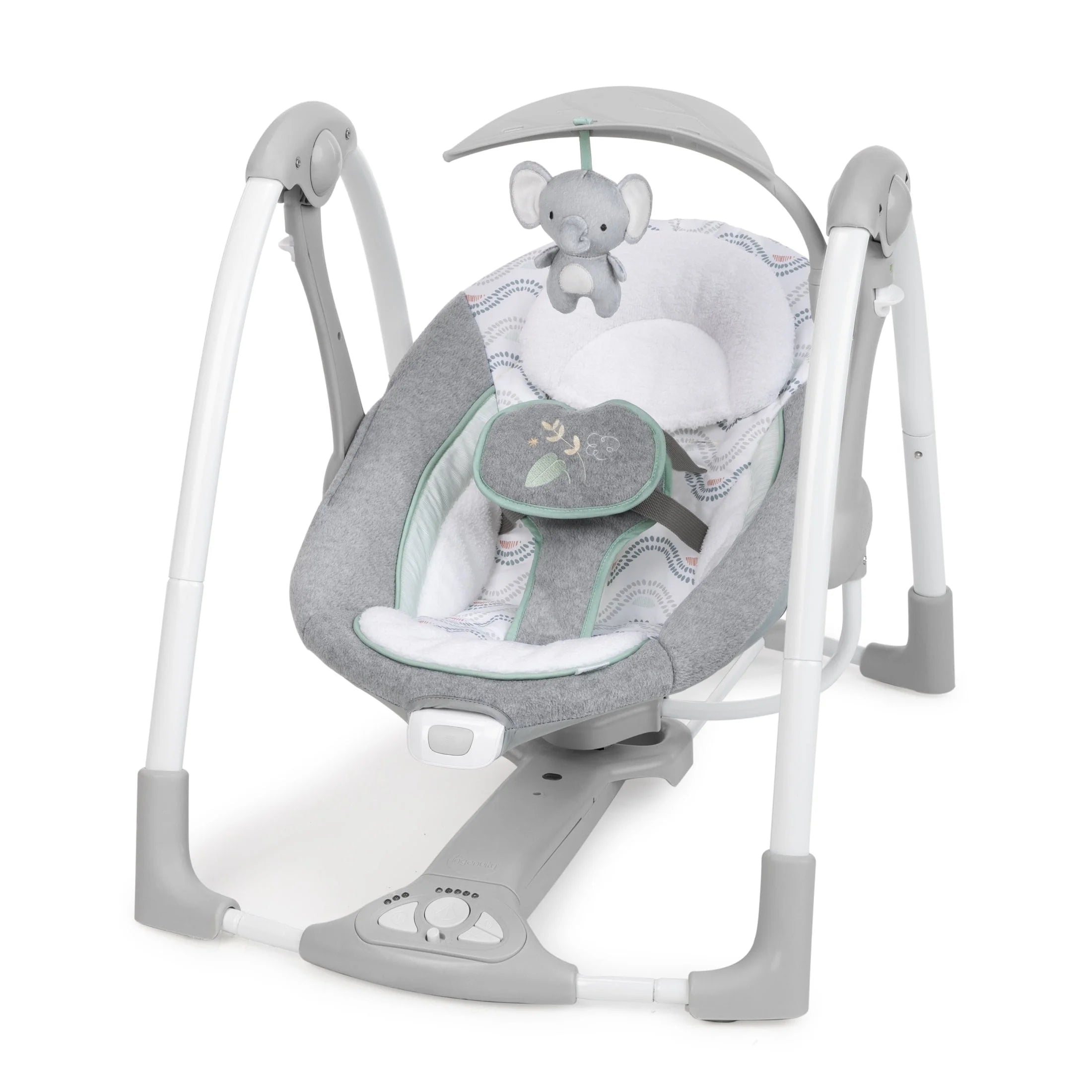 2-In-1 Portable Baby Swing & Infant Seat with Vibrations, Music, Unisex, Swell