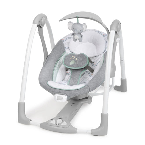 2-In-1 Portable Baby Swing & Infant Seat with Vibrations, Music, Unisex, Swell