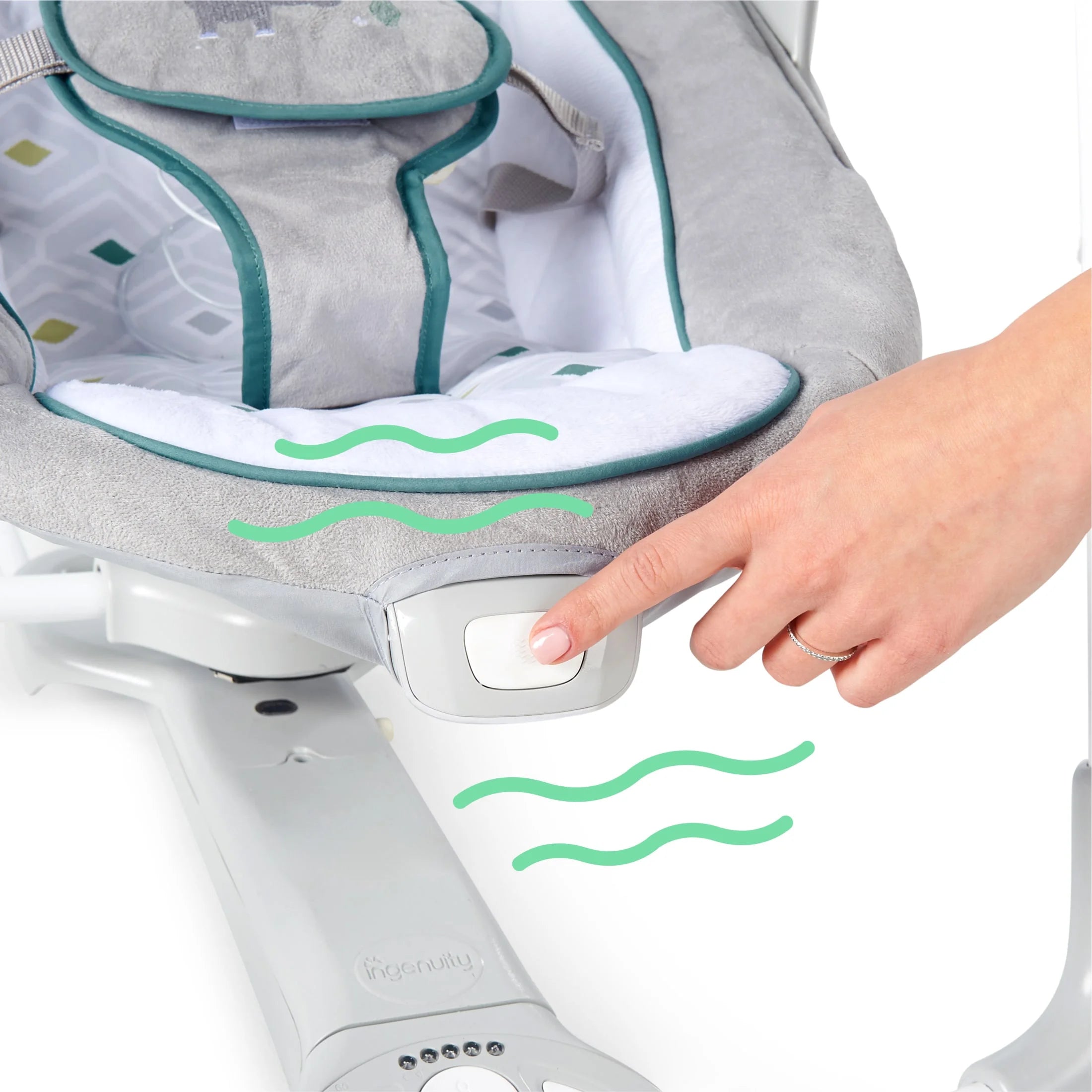 Convert Me 2-In-1 Portable Vibrating Baby Swing Nash, Infant, Gray (Unisex)