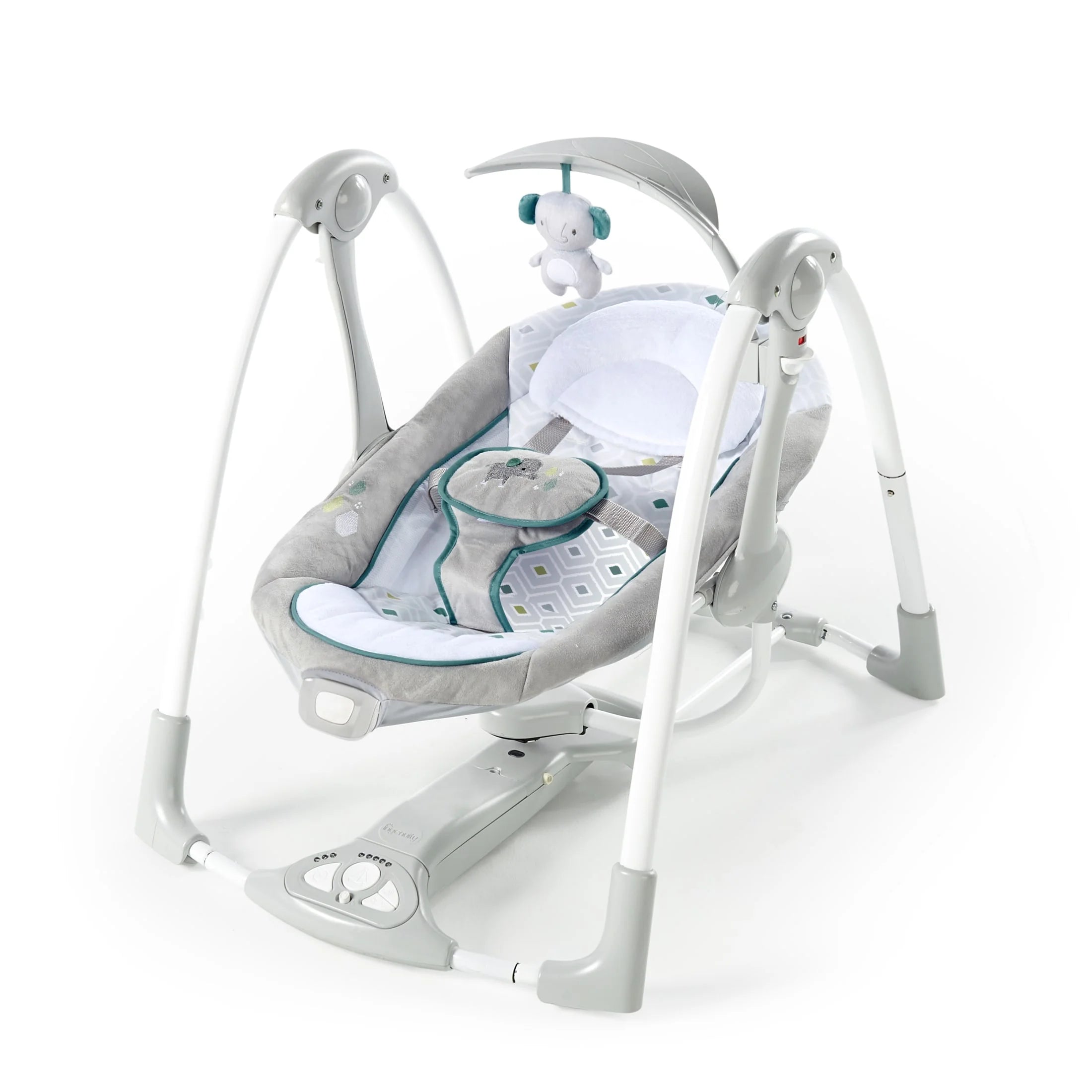 Convert Me 2-In-1 Portable Vibrating Baby Swing Nash, Infant, Gray (Unisex)