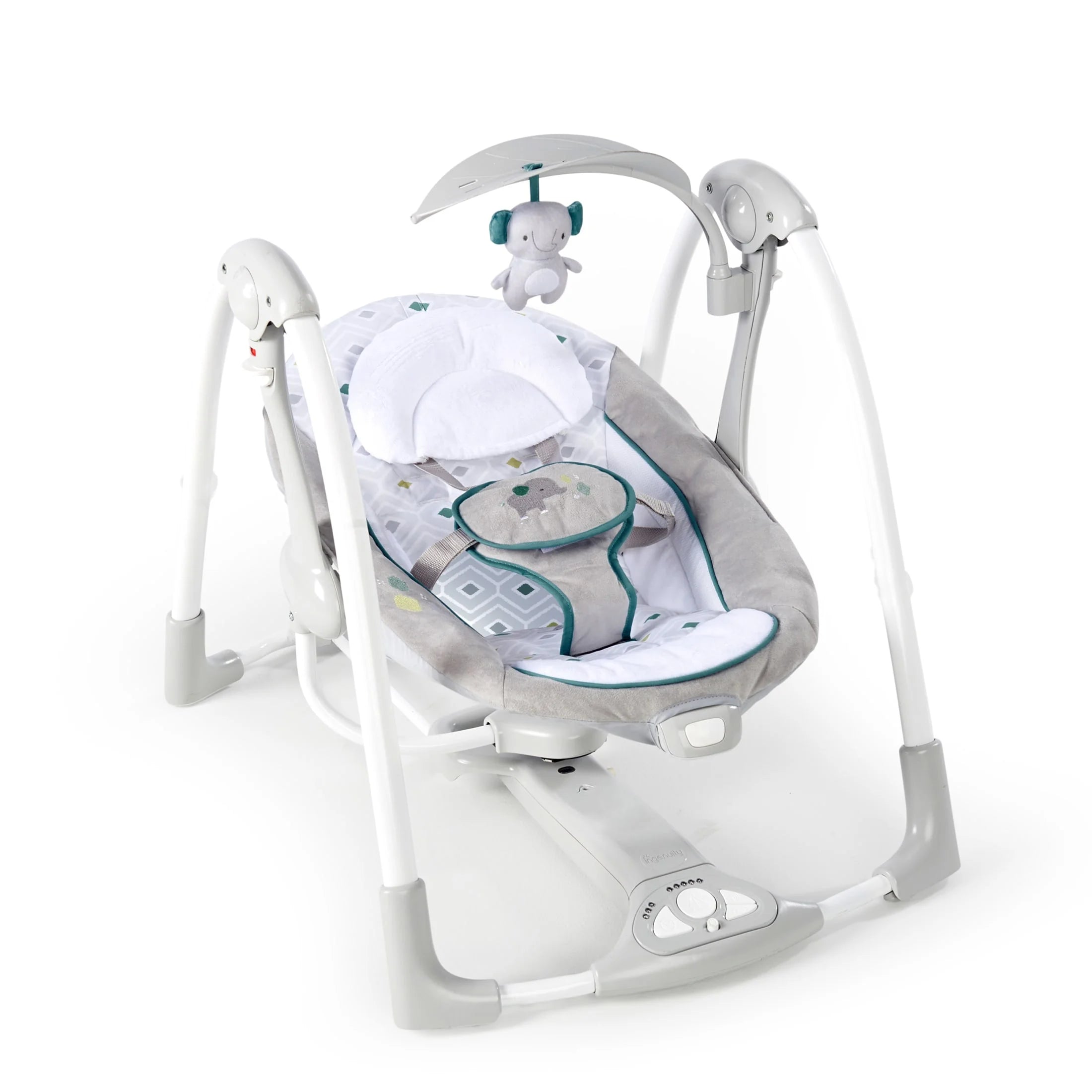 Convert Me 2-In-1 Portable Vibrating Baby Swing Nash, Infant, Gray (Unisex)